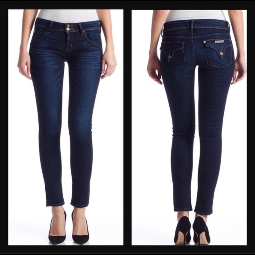 Hudson Collin Flap Skinny Jeans Dark Wash SZ 29